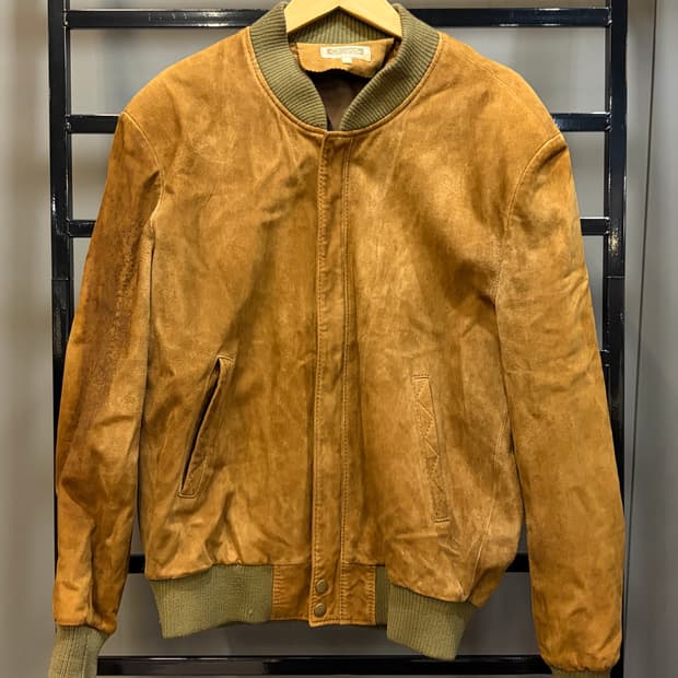 (L) 빈티지 산양가죽 점퍼 카멜 6.9