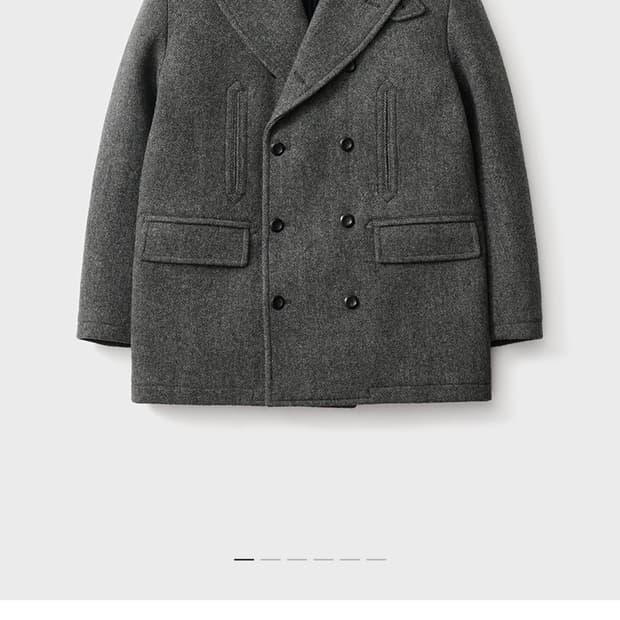 (구매) 포터리 셔틀랜드 울 피코트 다크그레이 2