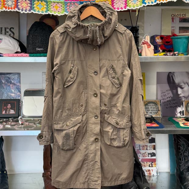Military Hooded Long Parka 