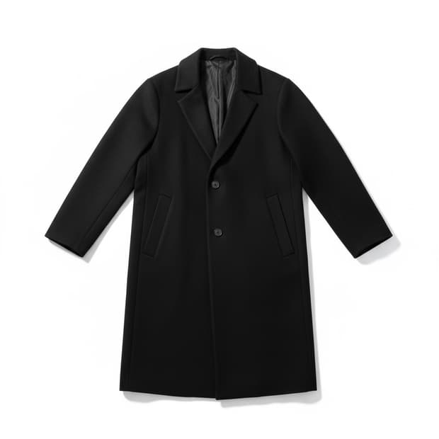 INSILENCE (인사일런스) 블랙 싱글 코트