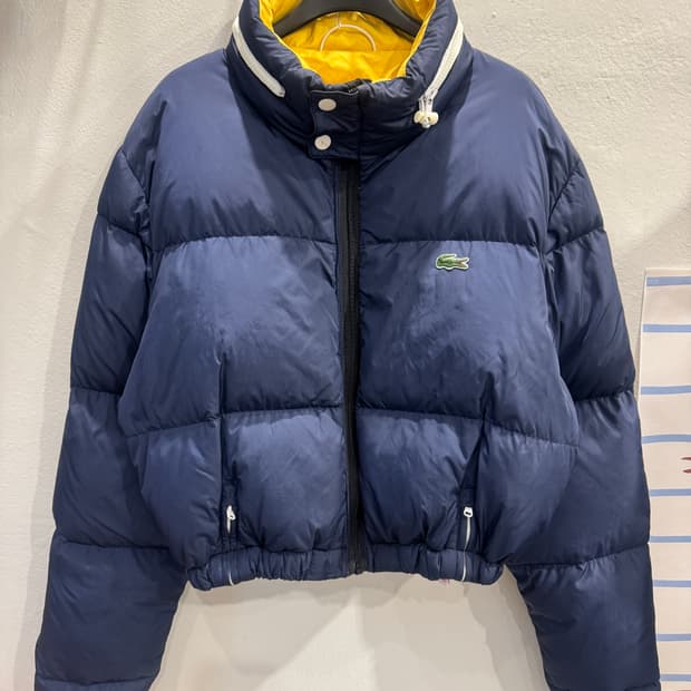 라코스테 크롭 숏패딩