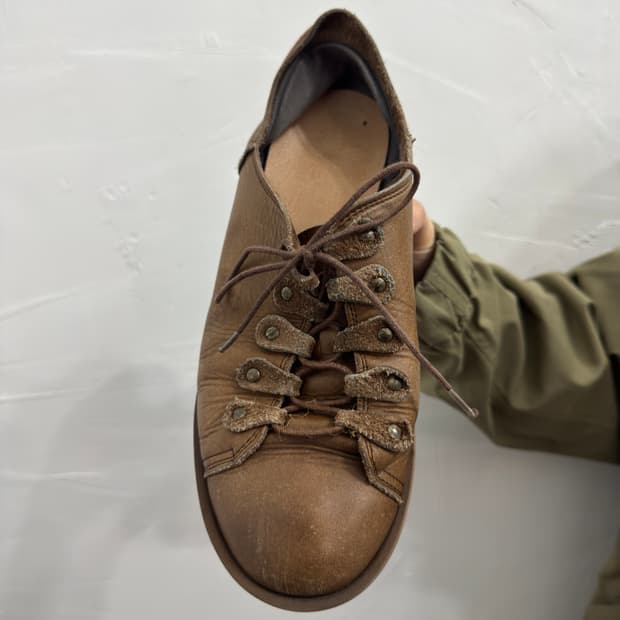 brown vintage leather shoes