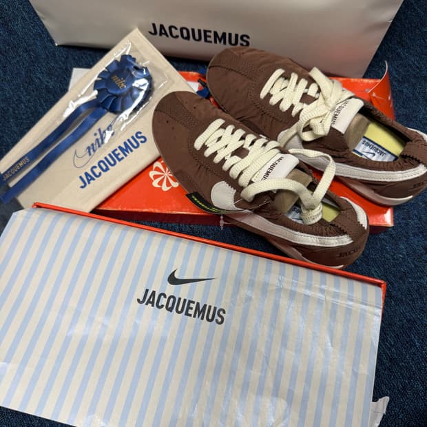 자크뮈스 x 나이키 문 슈 sp 파우나 브라운 캐시미어 245