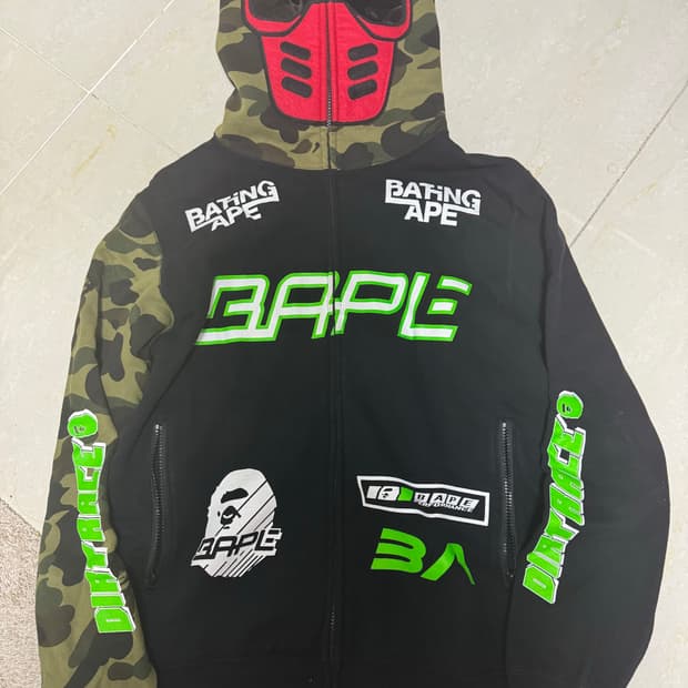 XL 베이프(BAPE) BMX 마스크 후드집업