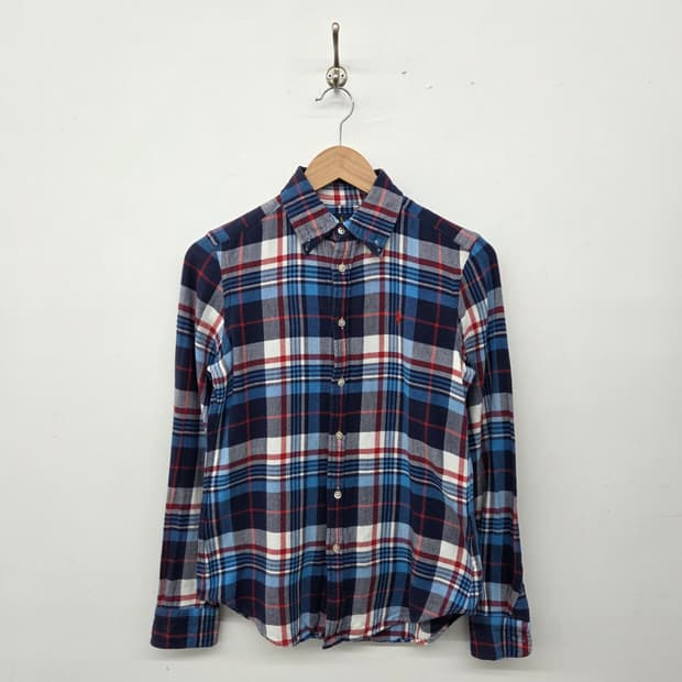 폴로 랄프로렌 체크 셔츠 남방 긴팔 여xs