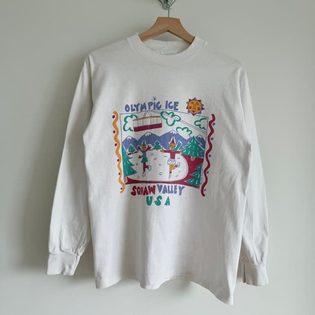 Vintage 프린팅 롱슬리브