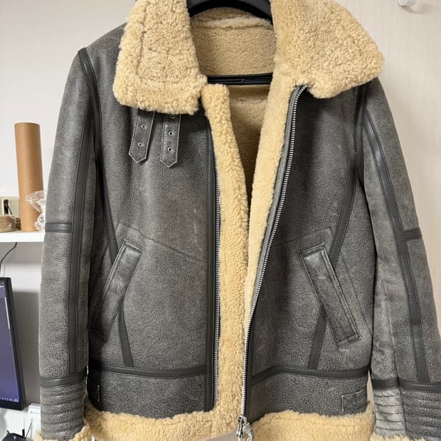 딤스킨 김강열 리얼 무스탕 L