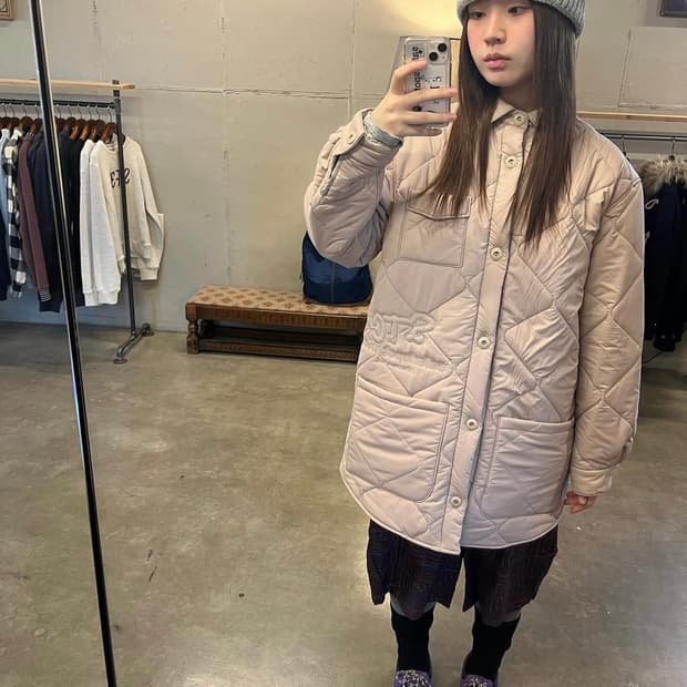 Safarispot 사파리스팟 퀄팅 자켓 베이지