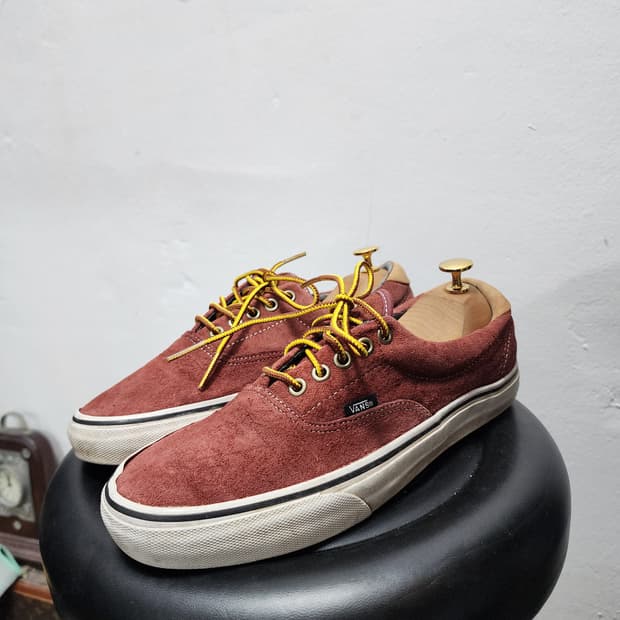 반스 에라59 스웨이드 버건디 스니커즈