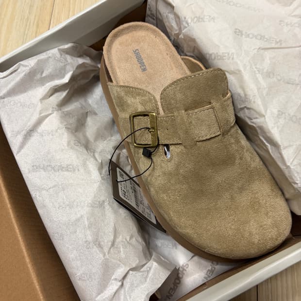 슈펜 스웨이드 클로그 플랫폼 거의새거 풀박 키높이 폼