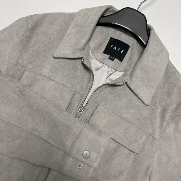 [거의 새상품] TATE 테이트 스웨이드 트러거 자켓 / 그레이M(95)