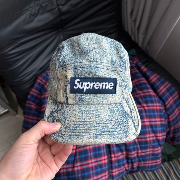 슈프림 데님 스네이크 캠프캡