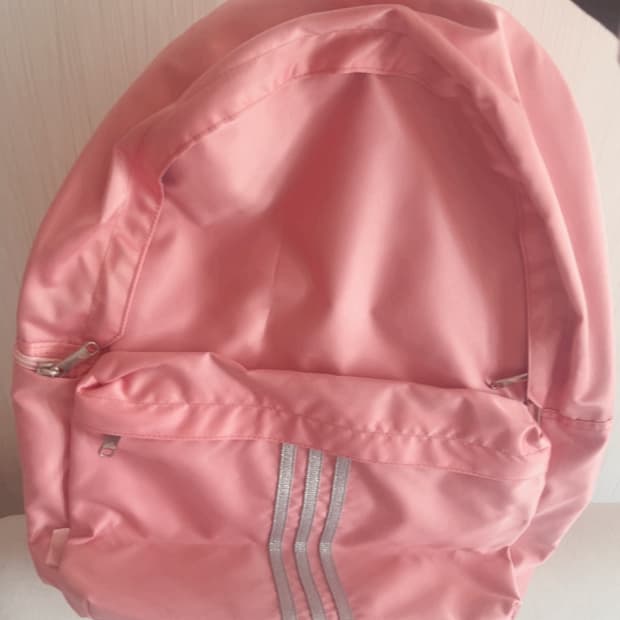 japan 아디다스 글리터 회색 핑크 백팩