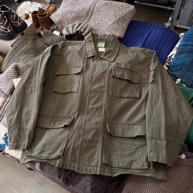 KOOKYN 일본 스트릿 브랜드 크롭 정글 퍼티그 자켓 밀리터리 자켓