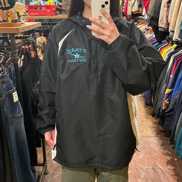 [HI] 나이키 아노락 블랙&화이트