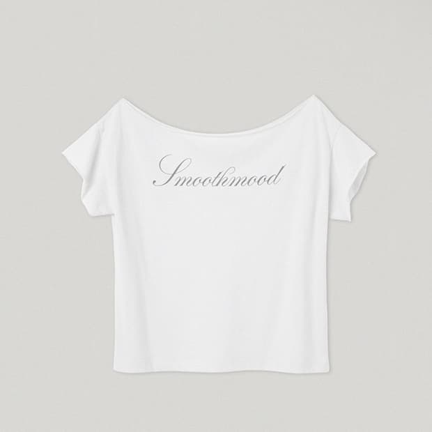 스무드무드 Lisz Off The Shoulder Tee Ivory
