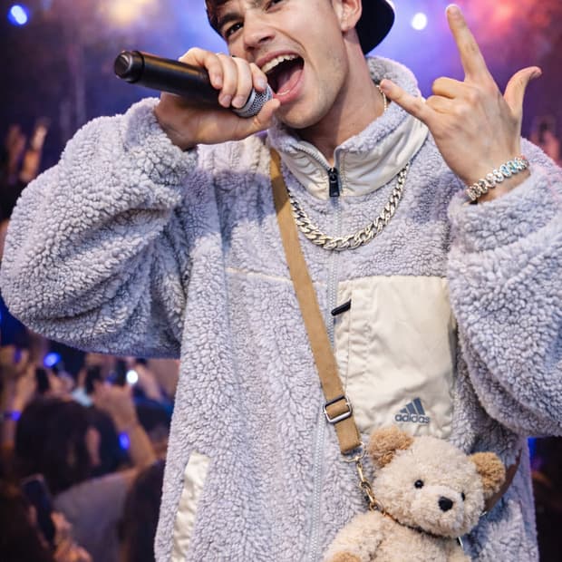 adidas 리버서블 패딩 & 쉐르파 플리스 자켓 - 상태우수