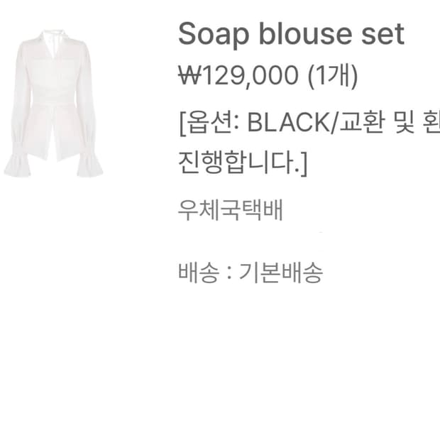 클리시어 soap blouse set