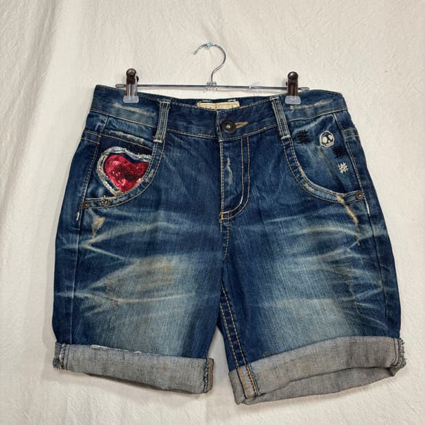 LOLITA JEANS 하트반바지