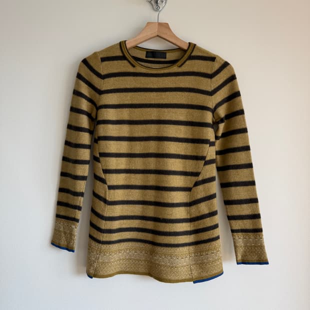 마인(MINE) 스트라이프 울 니트