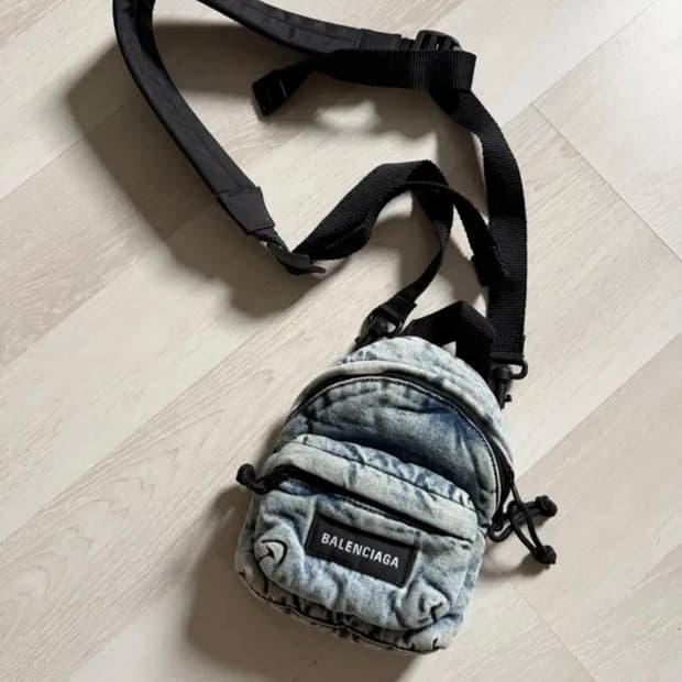 발렌시아가 데님 미니백