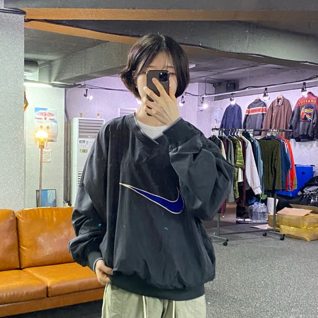 나이키 미들 빅스우시 그레이 웜업 B5652