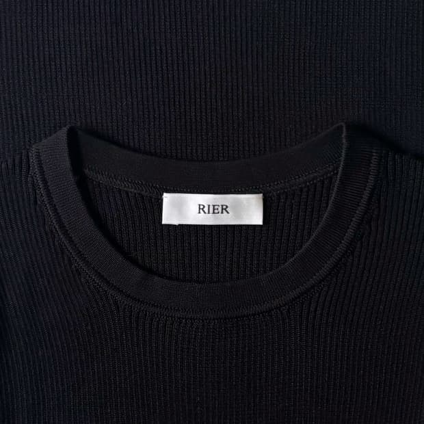 T-shirt silk knitwear black