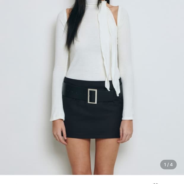 낫유어로즈 홀터 스카프 볼레로세트 아이보리