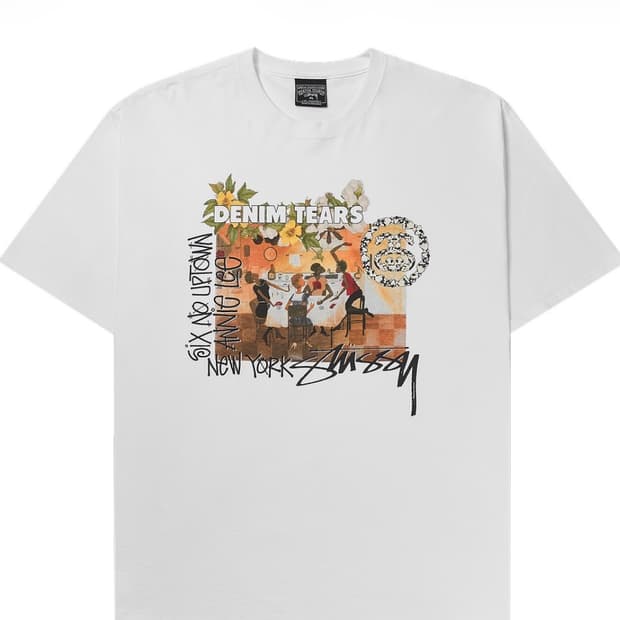 데님 티어스 애니 리 티셔츠 화이트