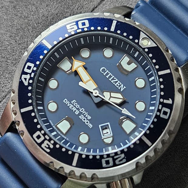시티즌 프로마스터 다이버 와치(에코드라이버/블루)