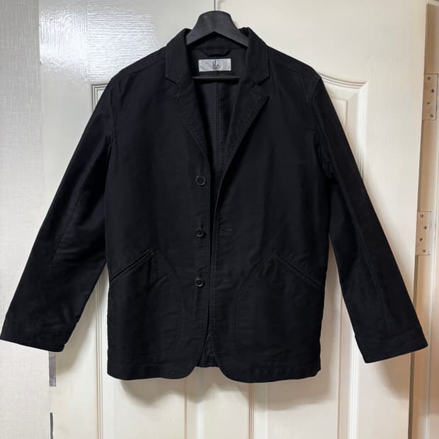 드님 denime 몰스킨 워크자켓 블랙 m 일본산