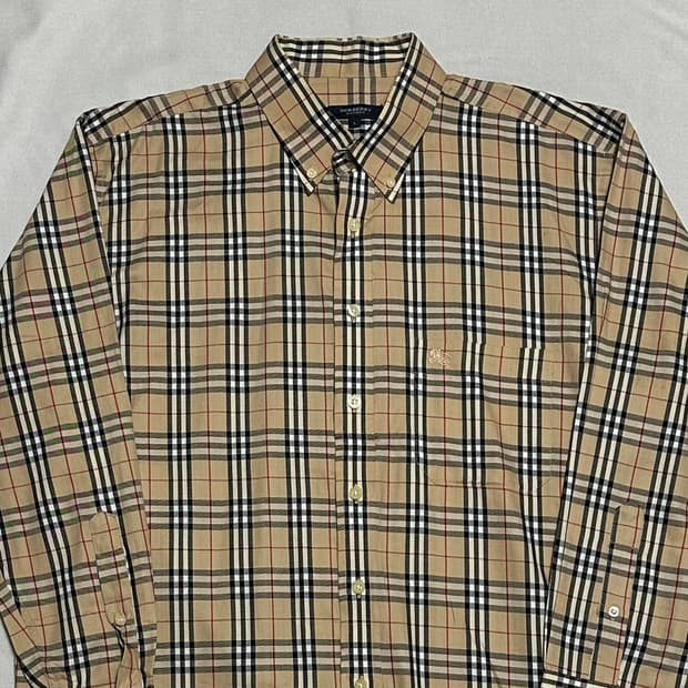 L 버버리 노바체크 셔츠