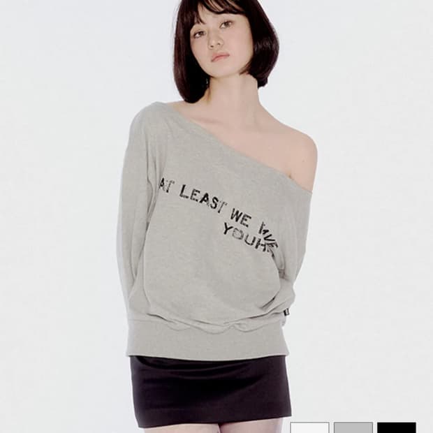 유희 오프숄더 OFF SHOULDER SWEATSHIRTS