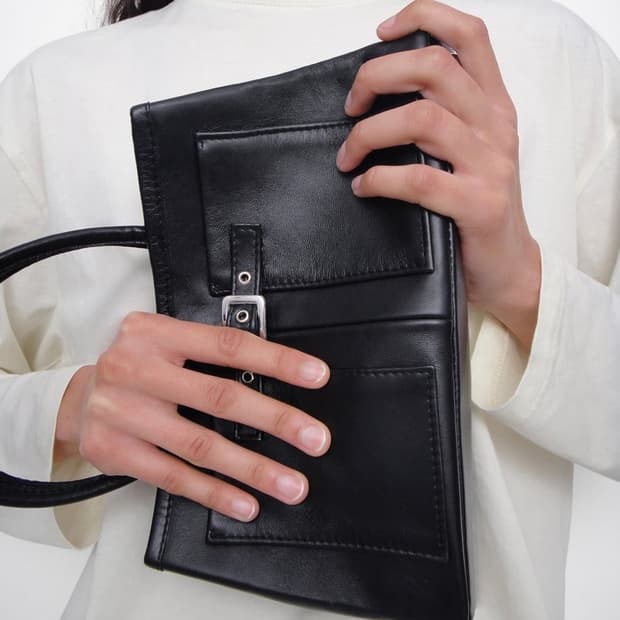 F/ 기마구아스 Mini 안나마리아 레더백 블랙