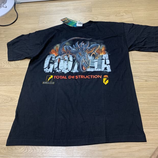 L)1998년 고질라(GODZILLA) 오피셜 무비 티셔츠 (데드스탁)