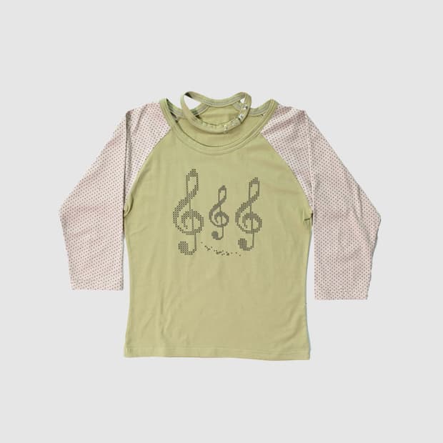 인앤양인하모니 melody t-shirt green 멜로디 티셔츠 그린