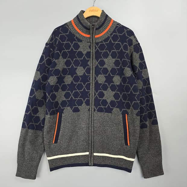 JDX 울 혼방 방풍 집업 가디건 100