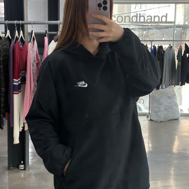 나이키 풀오버 플리스 윈드브레이커 후드티
