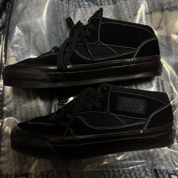 반스 프리미엄 하프캡 블랙 270