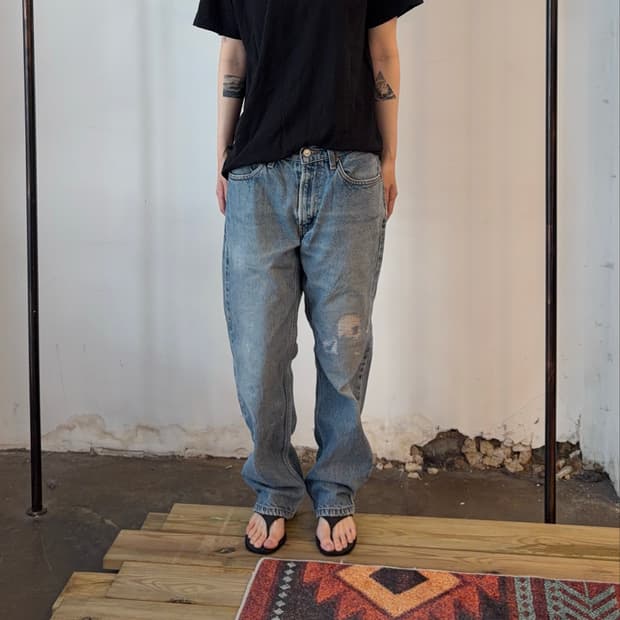 Levi’s 505 레귤러핏 데님 팬츠 헤비 워시드