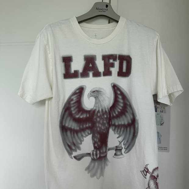 트레비스 스캇 LA FD 티셔츠 