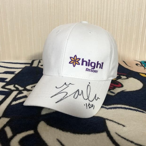 하이원리조트 여자오픈 골프모자/이소미프로 싸인모자