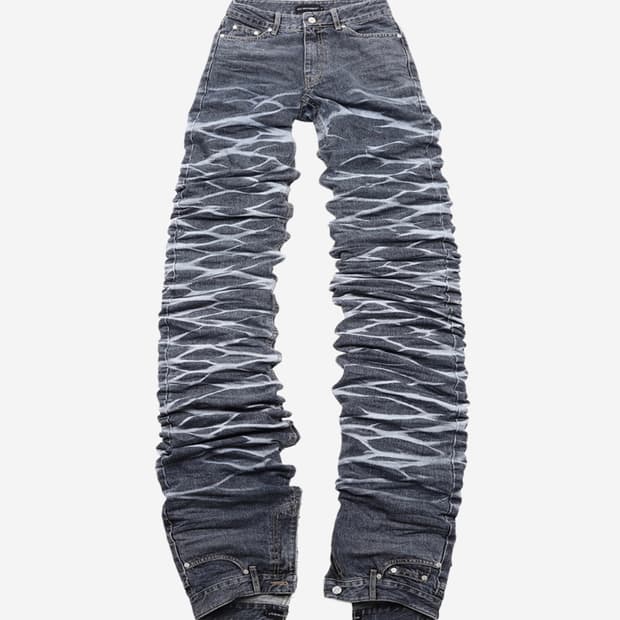 써저리 윤슬 롱 더블 진 블루 S