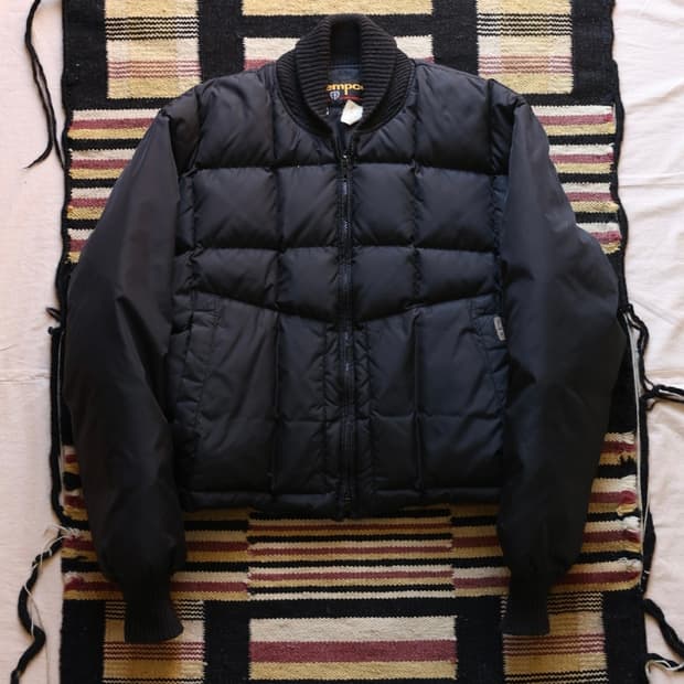 Tempco 템포 80s 퀼티드 구스다운 봄버 자켓