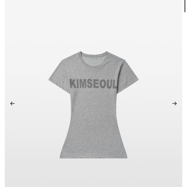 Kimseoul LE LOGO SLIM TOP (melange grey)