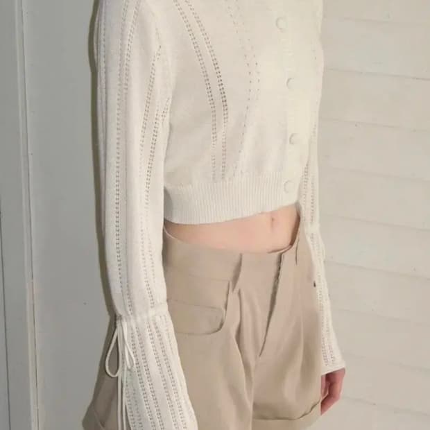시눈 가디건 CROCHET CARDIGAN (IVORY)