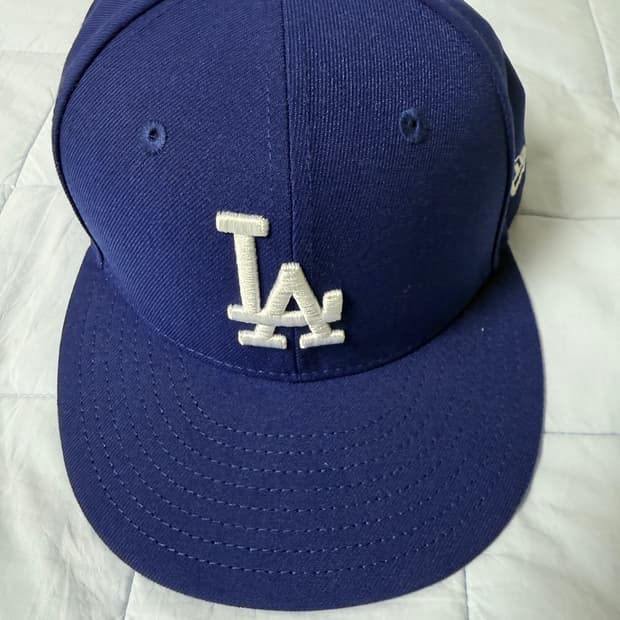 MLB 어센틱 LA 다저스 피티드캡 게임 다크 로얄 58.7