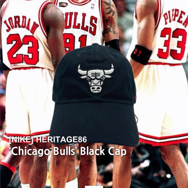 나이키 블랙 모자 NIKE NBA 시카고 불스 헤리티지86 볼캡