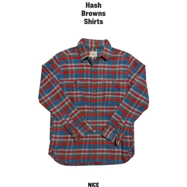 Hash Brwons 플란넬 체크셔츠 M