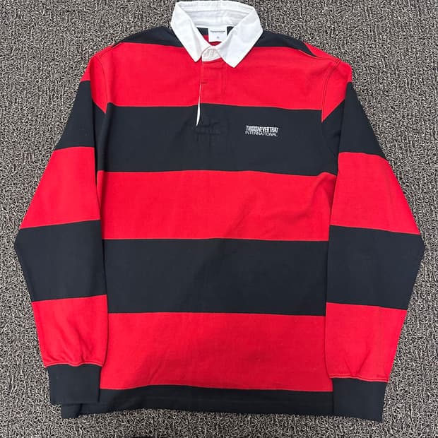 디스이즈내버뎃 스트라이프 럭비티셔츠 S